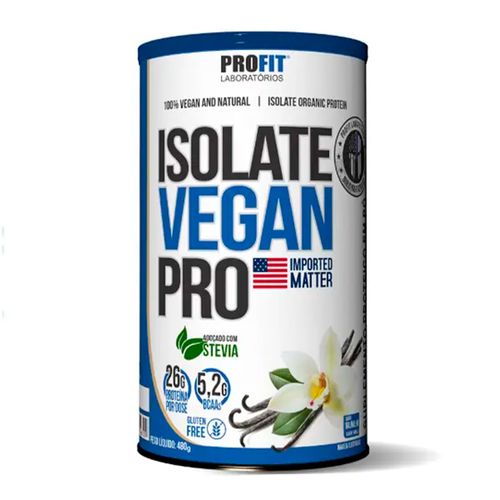 Proteína Isolate Vegan Pro 480g Baunilha Profit