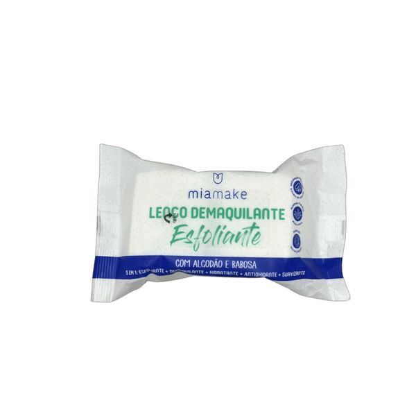 Lenço demaquilante esfoliante Mia Make