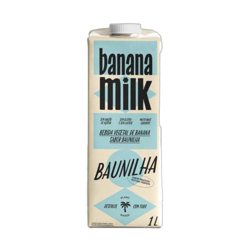 Leite Vegetal de Banana Sabor Baunilha Banana Milk 1L Leite Vegetal de Banana Sabor Baunilha Banana Milk 1L