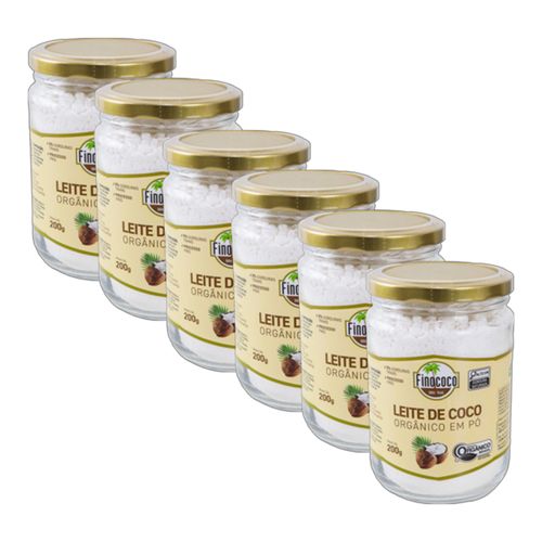 Kit 6X: Leite de Coco em Pó Orgânico Finococo 200g Kit 6X: Leite de Coco em Pó Orgânico Finococo 200g