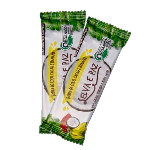 Kit 2X: Barra de Frutas Coco, Cacau e Banana Orgânica Selva e Paz 30g Kit 2X: Barra de Frutas Coco, Cacau e Banana Orgânica Selva e Paz 30g