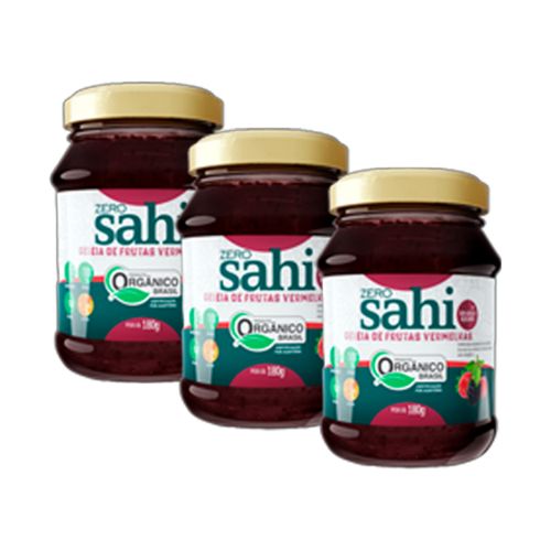 Kit 3X: Geleia de Frutas Vermelhas Orgânica Zero Açúcar Sahi 180g Kit 3X: Geleia de Frutas Vermelhas Orgânica Zero Açúcar Sahi 180g