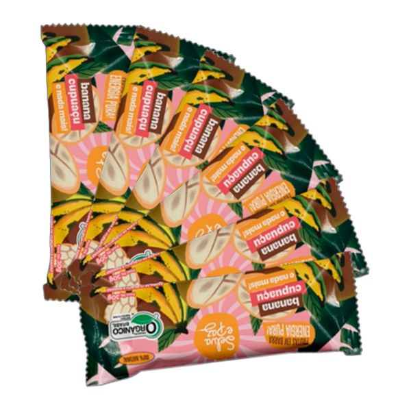 Kit 6X: Barra de Frutas Banana e Polpa Cupuaçú Orgânica Selva e Paz 30g