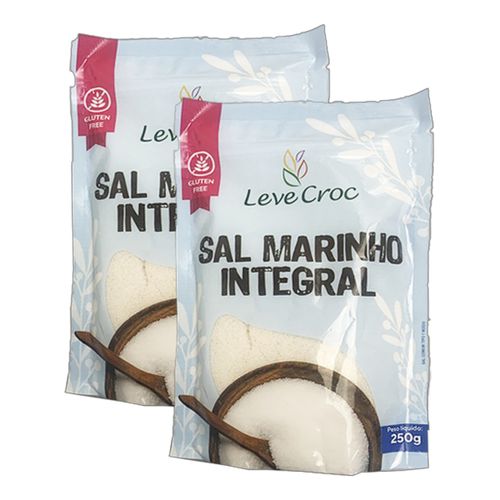 Kit 2X: Sal Marinho Integral Leve Croc 250g Kit 2X: Sal Marinho Integral Leve Croc 250g