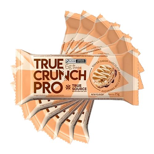 Kit 6X: Wafer Proteico True Crunch Pro Chocolate Branco True Source 25g Kit 6X: Wafer Proteico True Crunch Pro Chocolate Branco True Source 25g