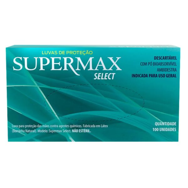 Luva para procedimentos Select White (caixa com 100 unidades) - Supermax G