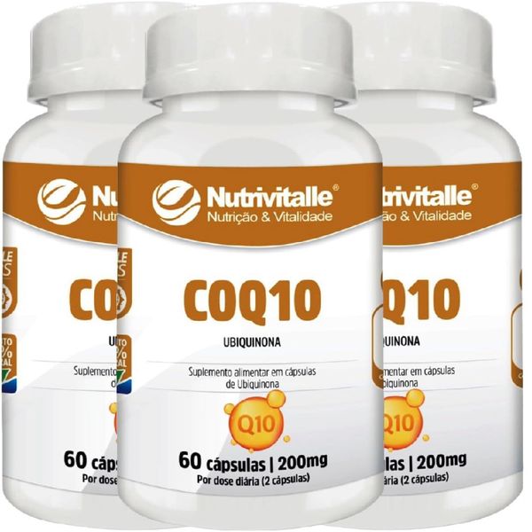 KIT 06 COQ10 200MG 60CAPS NUTRIVITALLE