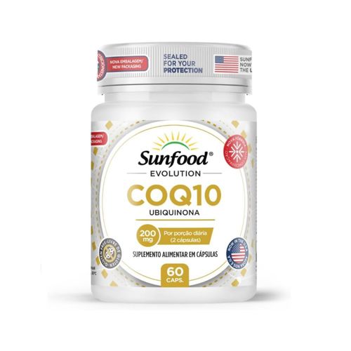 COENZIMA Q10 UBIQUINONA 200MG 60 CAPS SUNFOOD EVOLUTION