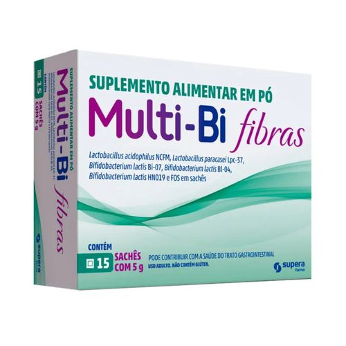 Suplemento Alimentar em Pó Multi-Bi Fibras - 15 Sachês Suplemento Alimentar em Pó Multi-Bi Fibras - 15 Sachês