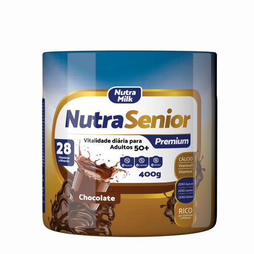 NUTRA SENIOR PREMIUM 400G - CHOCOLATE - SEM LACTOSE