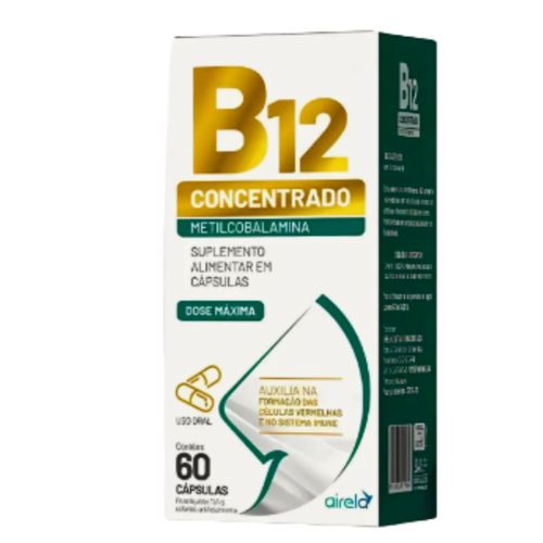 Complexo B12 concentrado dose máxima metilcobalamina 60cp
