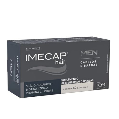 Imecap Hair Men Cabelos e Barbas Suplemento Alimentar 60cps Imecap Hair Men Cabelos e Barbas Suplemento Alimentar 60cps