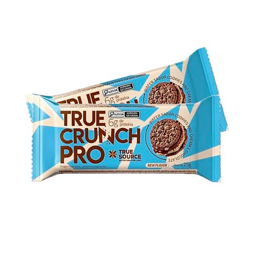 Kit 2X: Wafer Proteico True Crunch Pro Cookies And Cream True Source 25g Kit 2X: Wafer Proteico True Crunch Pro Cookies And Cream True Source 25g