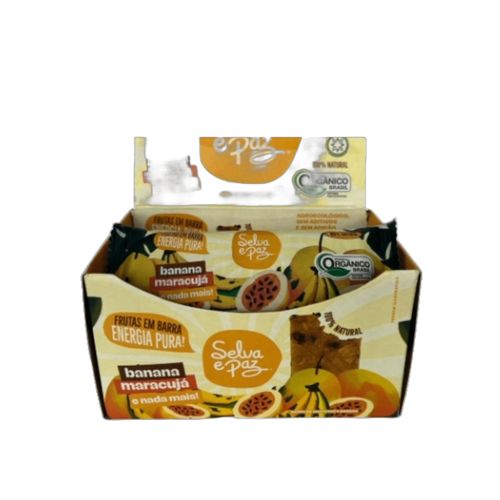 Barra de Frutas Banana e Maracujá Orgânica 30g Selva e Paz 12 Unidades