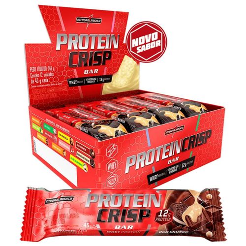 Protein Crisp Bar Duo Crunch 45g - Integralmédica CX