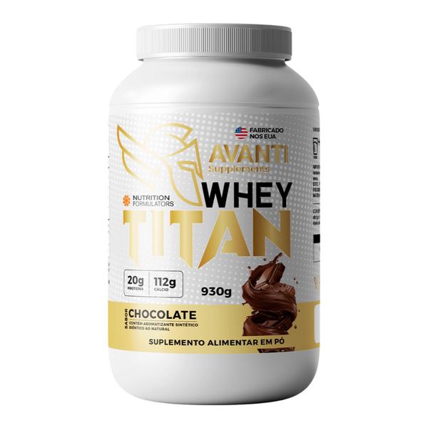 Whey Titan Concentrado 930g Importado - Avanti Supplements Chocolate