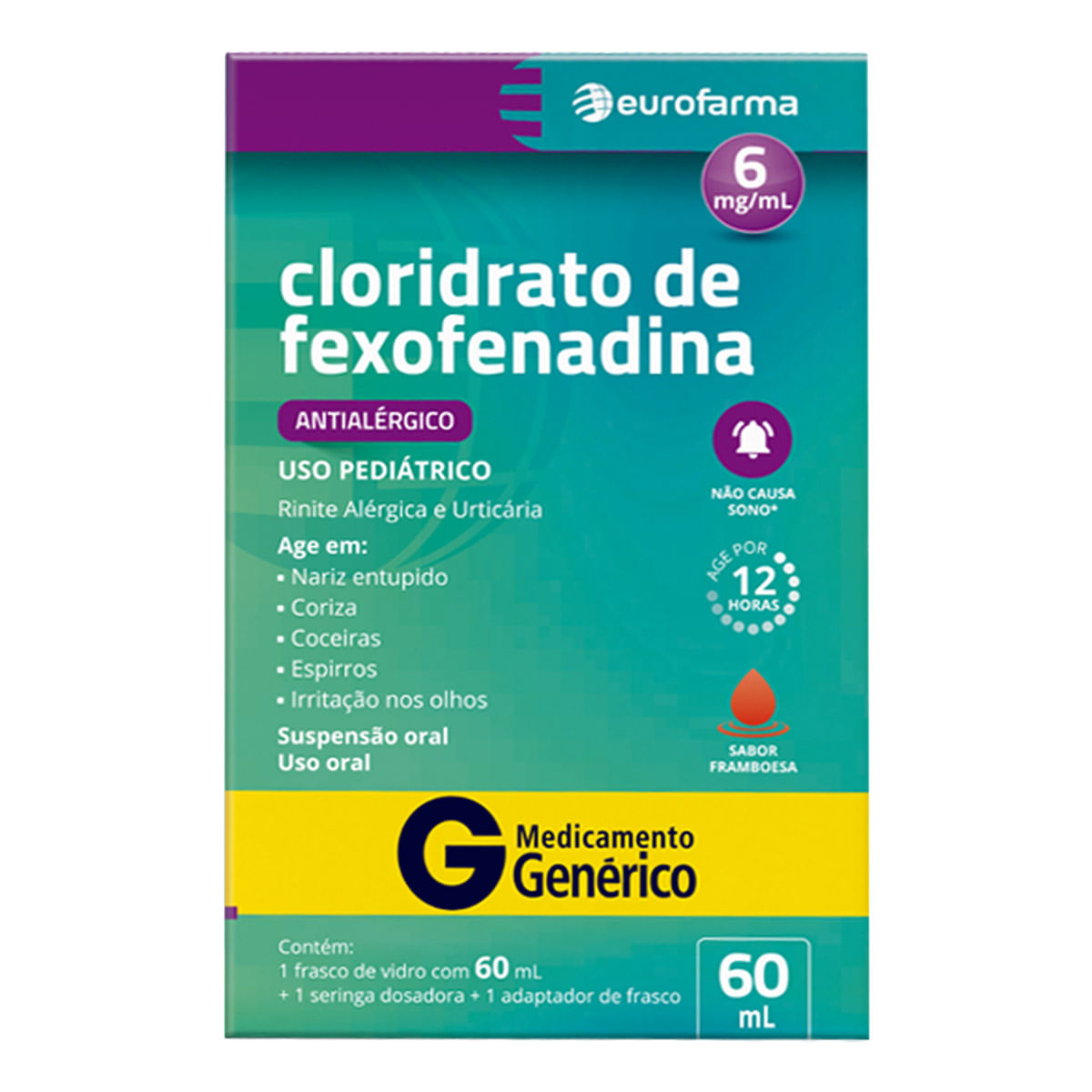 FEXOFENADINA SUSP 60ML