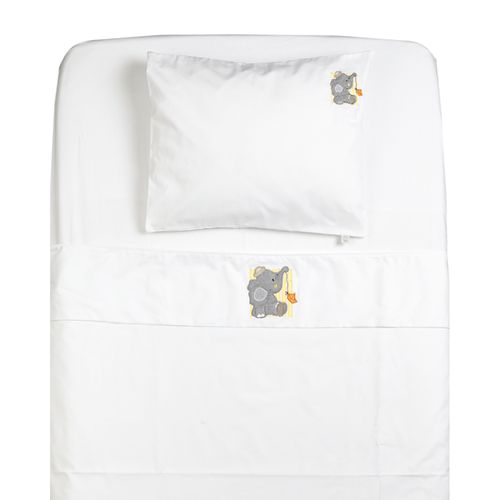 Lençol de Berço e Mini Cama Percal 200 fios 3 peças Colorido Elefante D´Bella for Baby Lençol de Berço e Mini Cama Percal 200 fios 3 peças Colorido Elefante D´Bella for Baby