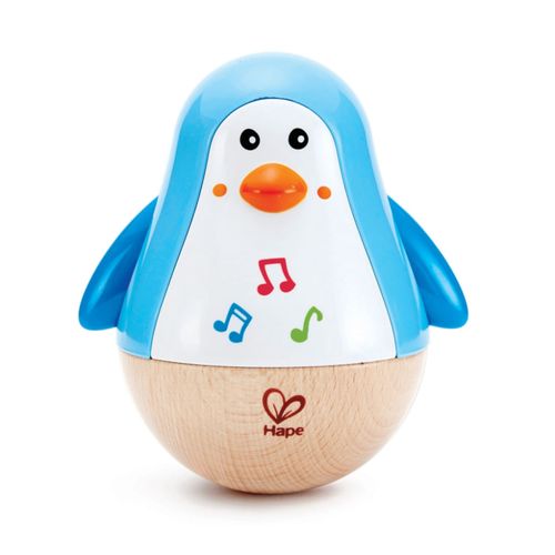 Pinguim Musical de Balanço Infantil Azul - Hape Pinguim Musical de Balanço Infantil Azul - Hape