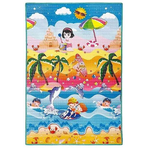 Tapete Rolo Menina Praia Dupla Face 180x200cm ABC Tapete Rolo Menina Praia Dupla Face 180x200cm ABC