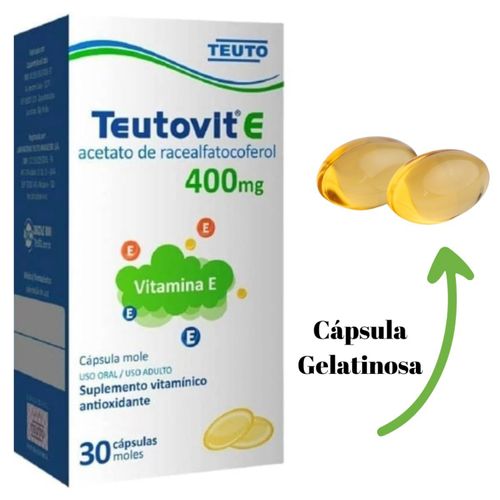 Vitamina E Teutovit 400 Mg Com 30 Cápsulas Gelatinosas Kit 3 Vitamina E Teutovit 400 Mg Com 30 Cápsulas Gelatinosas Kit 3