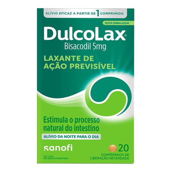 Laxante Dulcolax 5mg 20 Comprimidos Revestidos
