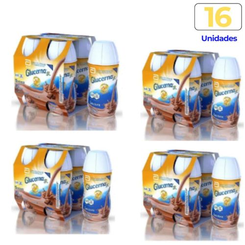 Glucerna SR  200ml pack com  16 unidades sabor Chocolate