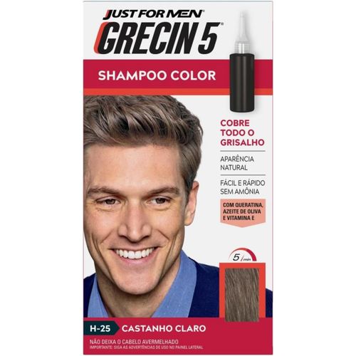 Shampoo Tonalizante Color Grecin 5 - H-25 Castanho Claro