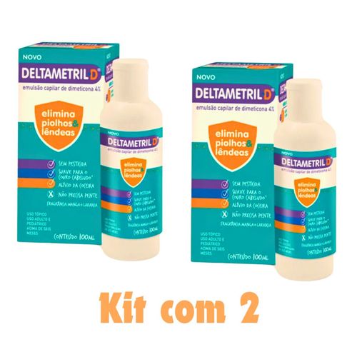 KIT de 2 Deltametril 4% trata e elimina piolhos e lêndeas KIT de 2 Deltametril 4% trata e elimina piolhos e lêndeas