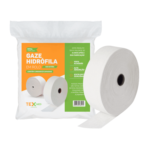 Compressa Gaze 91cmx91m 4 Dobras 13 Fios Não Estério TexMed Compressa Gaze 91cmx91m 4 Dobras 13 Fios Não Estério TexMed