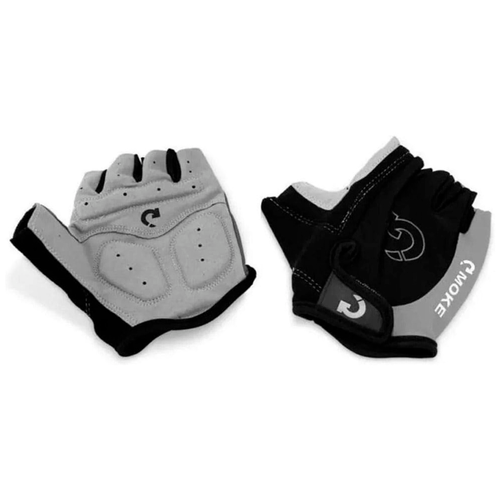Par de Luvas Esportiva Confortável Gel Meio Dedo Bike e Moto Anatômica para Ciclista Cinza Par de Luvas Esportiva Confortável Gel Meio Dedo Bike e Moto Anatômica para Ciclista Cinza