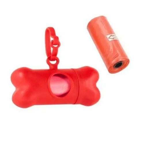 Kit Cata Caca Coco Cachorro Gatos com Suporte + 2 Rolos Saquinhos Refil