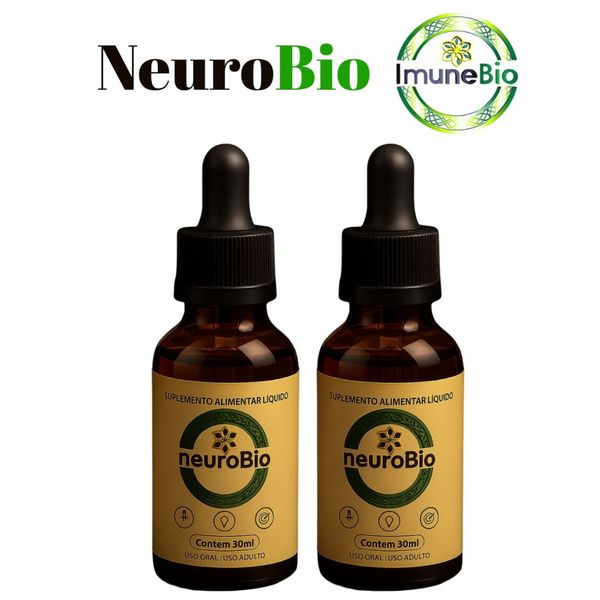 Kit 2 NeuroBio – Memória Foco e Concentração - 30 ML