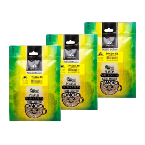 Kit 3X: Chá de Erva Doce Orgânica Kampo de Ervas 30g Kit 3X: Chá de Erva Doce Orgânica Kampo de Ervas 30g