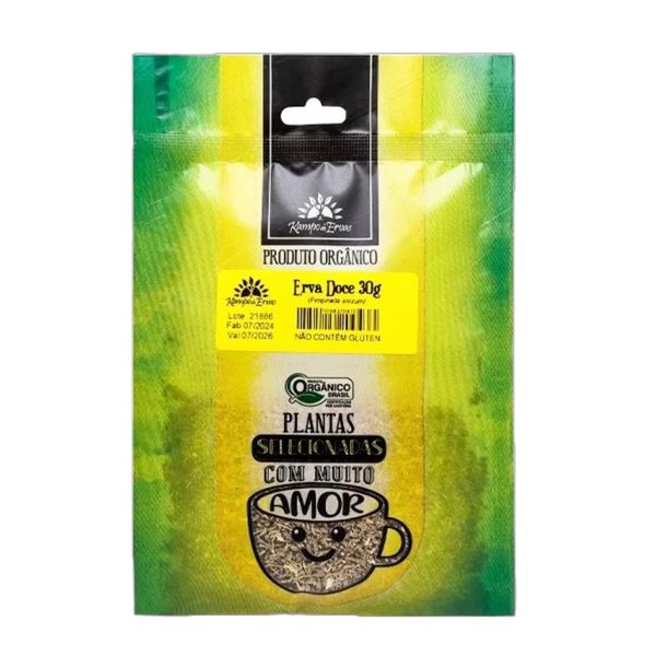 Chá de Erva Doce Orgânica Kampo de Ervas 30g