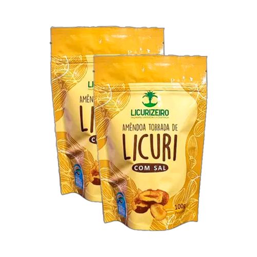 Kit 2X: Amêndoa de Licuri Torrada Com Sal Licurizeiro 100g