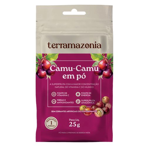 Camu Camu em Pó Sem Glúten Sachê Terramazonia 25g Camu Camu em Pó Sem Glúten Sachê Terramazonia 25g