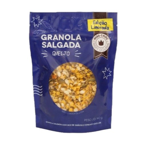 Granola Salgada Queijo Sem Glúten Miss Croc 140g Granola Salgada Queijo Sem Glúten Miss Croc 140g