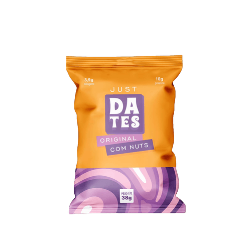 Barra de Proteína Just Original com Nuts Sem Açúcar Let's Dates 38g Barra de Proteína Just Original com Nuts Sem Açúcar Let's Dates 38g
