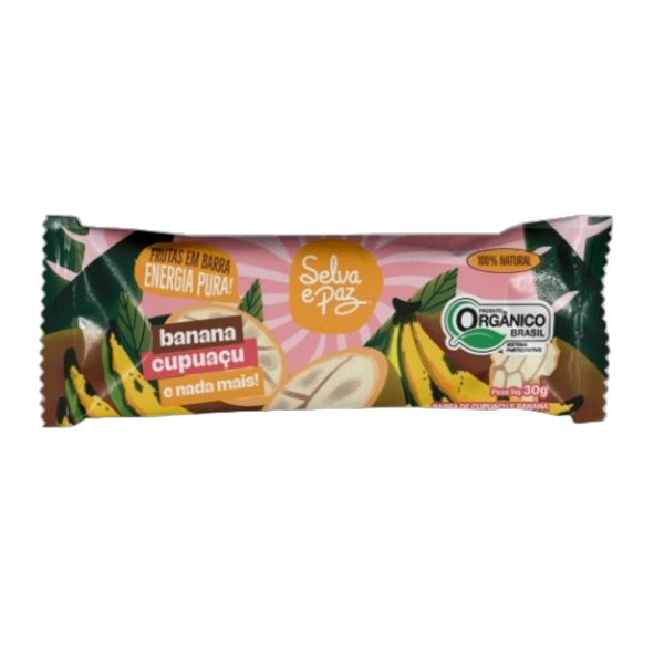 Barra de Frutas Banana e Polpa Cupuaçu Orgânica Selva e Paz 30g