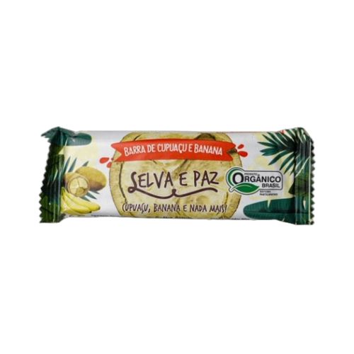 Barra de Frutas Amêndoa de Cupuaçu e Banana Orgânica Selva e Paz 30g Barra de Frutas Amêndoa de Cupuaçu e Banana Orgânica Selva e Paz 30g