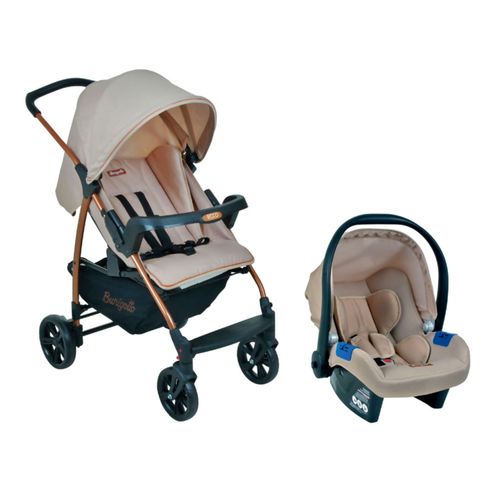 Carrinho com Bebê Conforto Travel System Ecco Mon Amour - Burigotto