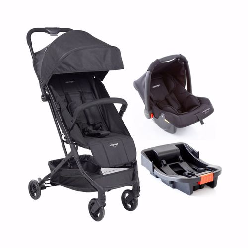 Carrinho com Bebê Conforto e Base Travel System Yupi Trio Pro Preto - Voyage Carrinho com Bebê Conforto e Base Travel System Yupi Trio Pro Preto - Voyage