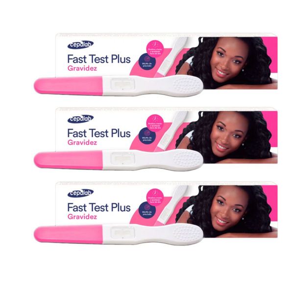 Kit 3 Teste Gravidez Caneta Cepalab 99,9%