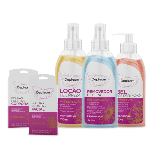 Kit completo Folha Facial e Corporal Maracujá