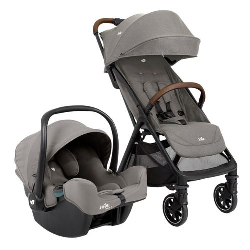 Carrinho de Bebê Travel System Pact Pro Cinza Pebble - Joie