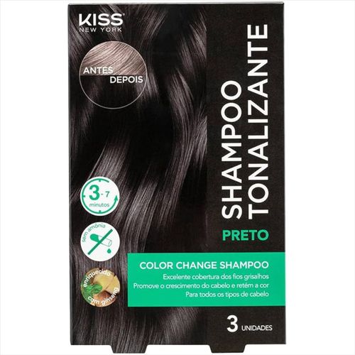 Kiss NY Shampoo Tonalizante Preto