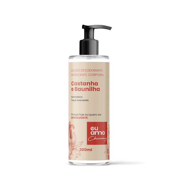 Eu Amo Charming Loção Desodorante Hidratante Castanhas e Baunilha 200g