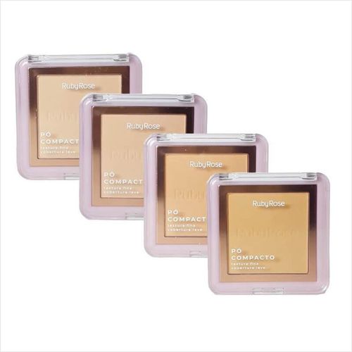 Ruby Rose Pó Compacto HB858 Textura Fina 7,5g pc10 Ruby Rose Pó Compacto HB858 Textura Fina 7,5g pc10