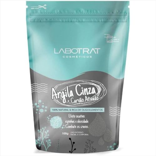 Labotrat Argila Cinza C/ Carvão Ativado 100g